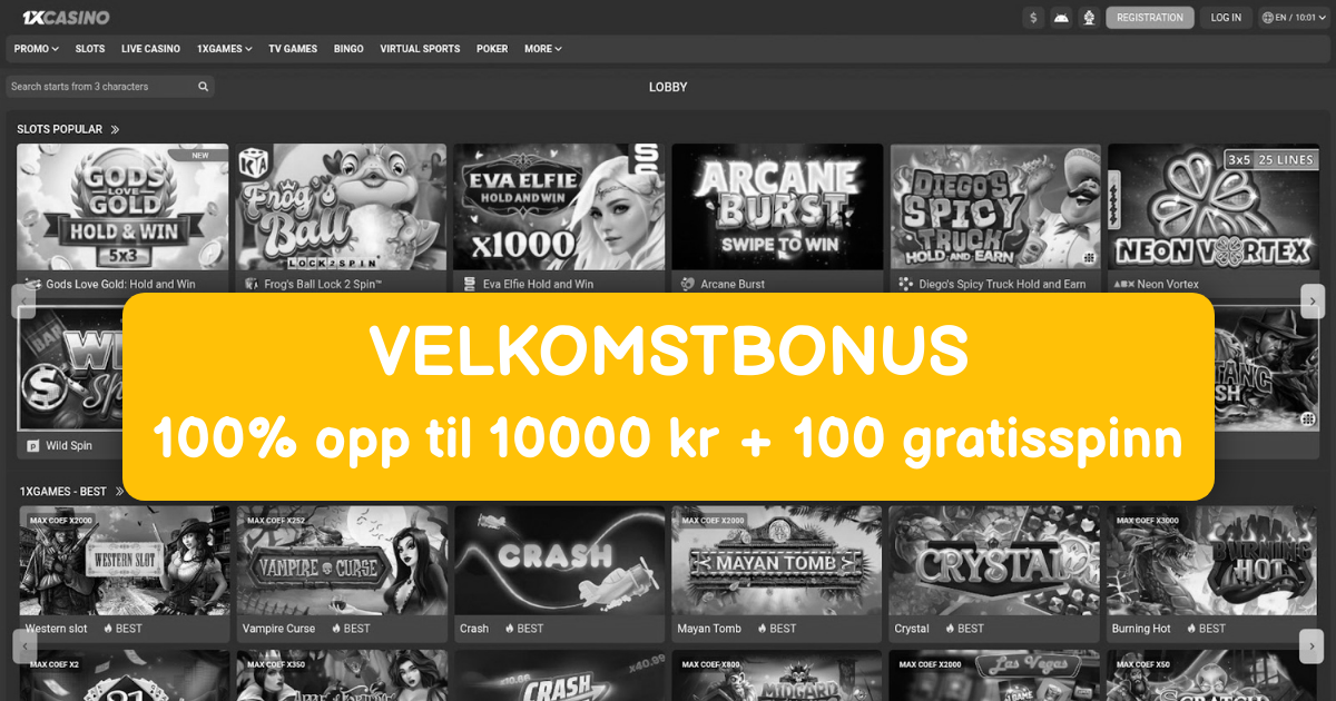 1xCasino Norge - Beste Online Spilleautomater